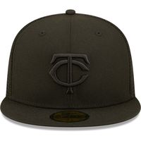 Men's New Era Minnesota Twins Blackout Trucker 59FIFTY - Fitted Hat