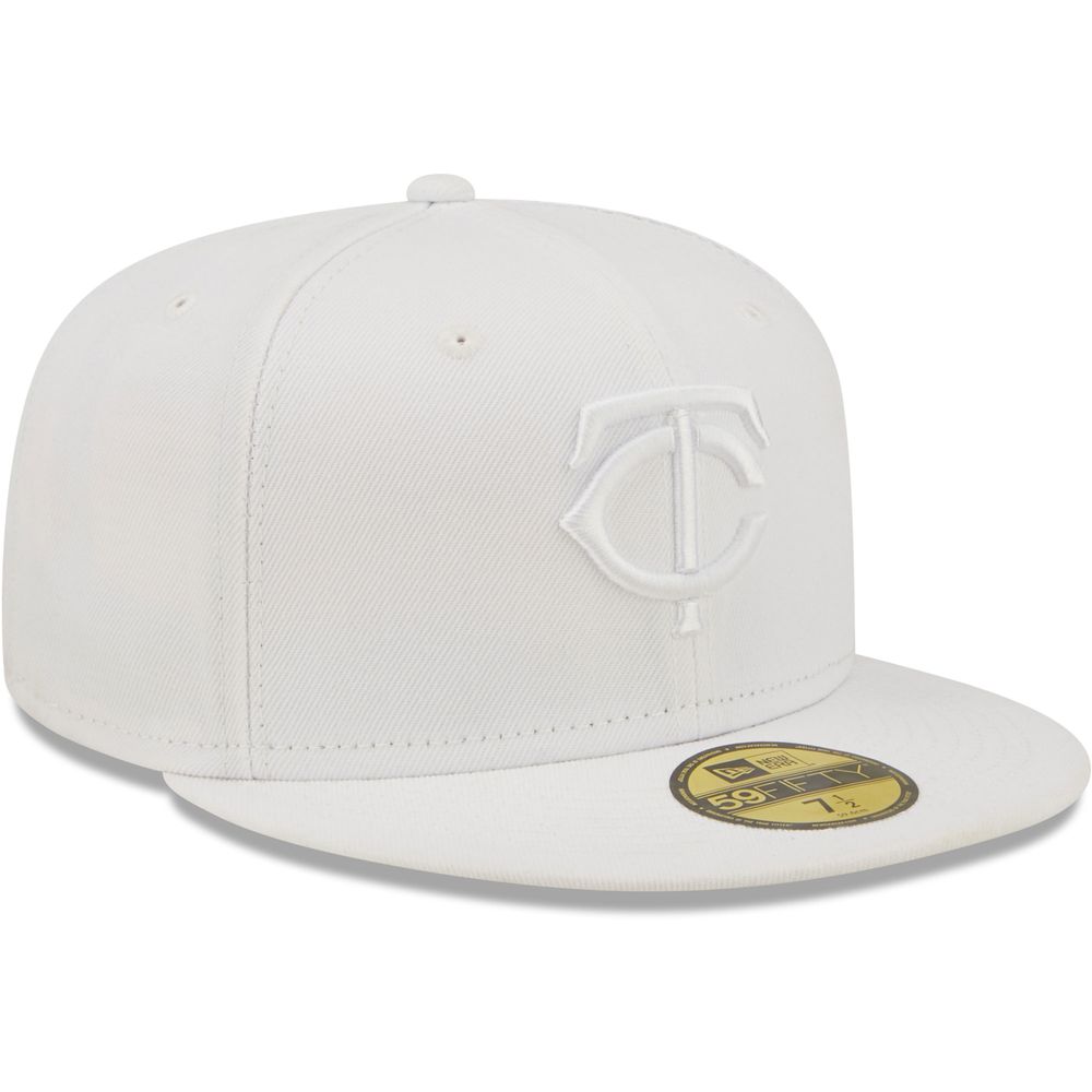 Men's New Era Minnesota Twins White on 59FIFTY Fitted Hat