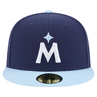 Men's New Era Navy/Light Blue Minnesota Twins Color Pack 2-Tone 59FIFTY Fitted Hat