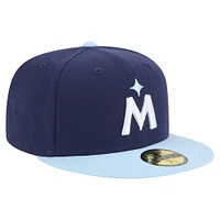 Men's New Era Navy/Light Blue Minnesota Twins Color Pack 2-Tone 59FIFTY Fitted Hat