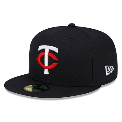 Men's New Era  Navy Minnesota Twins 2023 Authentic Collection Home 59FIFTY Fitted Hat