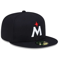 Casquette ajustée pour homme Minnesota Twins 2023 Authentic Collection Road 59FIFTY bleu marine New Era