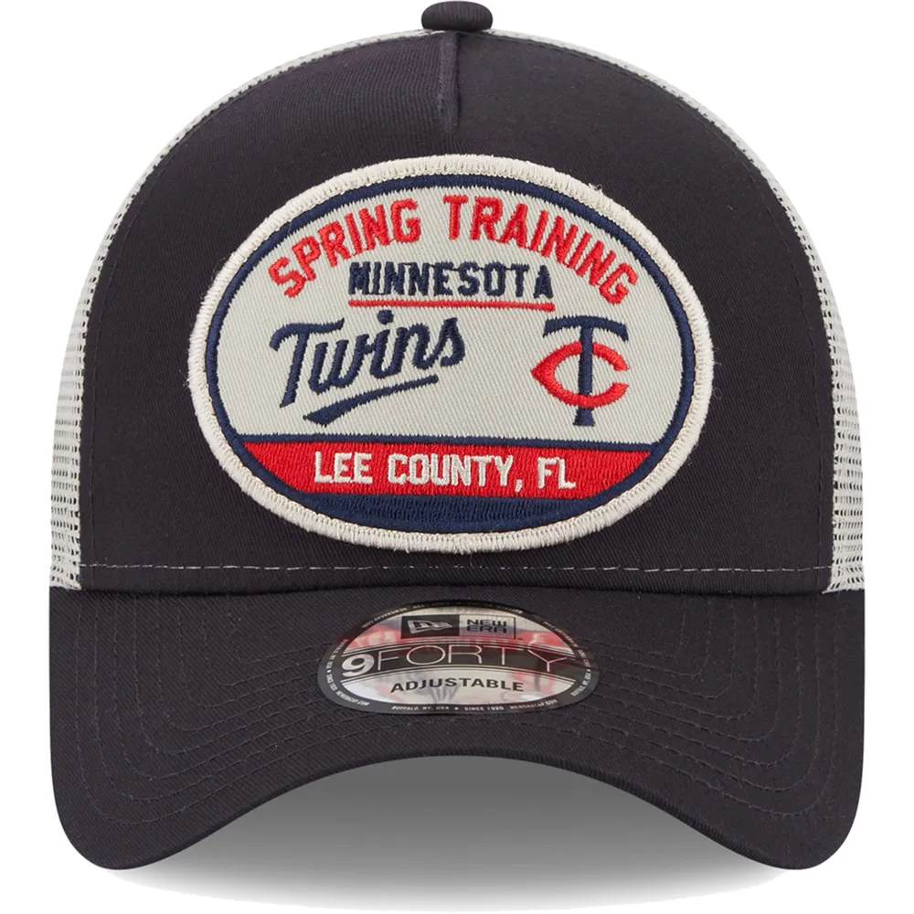 New Era Minnesota Twins Navy Trucker 9FORTY Adjustable Snapback Hat