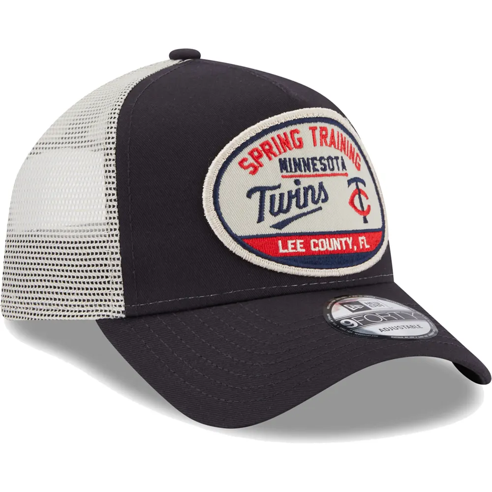 New Era Minnesota Twins Navy Trucker 9FORTY Adjustable Snapback Hat