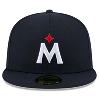 Casquette ajustée Jackie Robinson Day 59FIFTY bleu marine pour homme des Twins du Minnesota 2025 de New Era