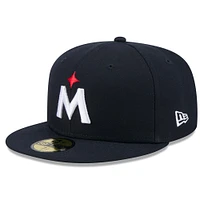 Casquette ajustée Jackie Robinson Day 59FIFTY bleu marine pour homme des Twins du Minnesota 2025 de New Era