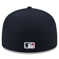 Casquette ajustée Jackie Robinson Day 59FIFTY bleu marine pour homme des Twins du Minnesota 2025 de New Era