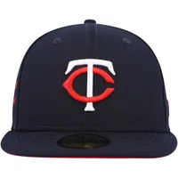 Minnesota Twins New Era 3-Time World Series Champions Undervisor 59FIFTY  Fitted Hat - Navy