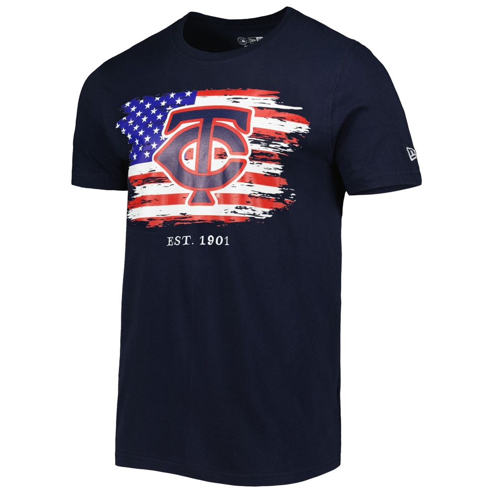 Minnesota Twins Youth Distressed Logo T-Shirt - Navy Blue