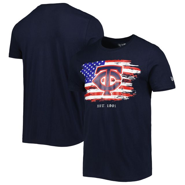 T-shirt pour homme New Era bleu marine Minnesota Twins 4th of July en jersey