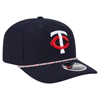 Men's New Era Navy Minnesota Twins Multi-Rope 9SEVENTY Stretch-Snap Hat