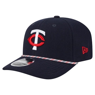 Men's New Era Navy Minnesota Twins Multi-Rope 9SEVENTY Stretch-Snap Hat