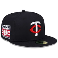 Men's New Era Navy Minnesota Twins National Baseball Hall of Fame 59FIFTY Fitted Hat