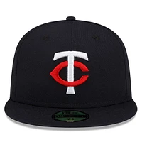 Men's New Era Navy Minnesota Twins National Baseball Hall of Fame 59FIFTY Fitted Hat