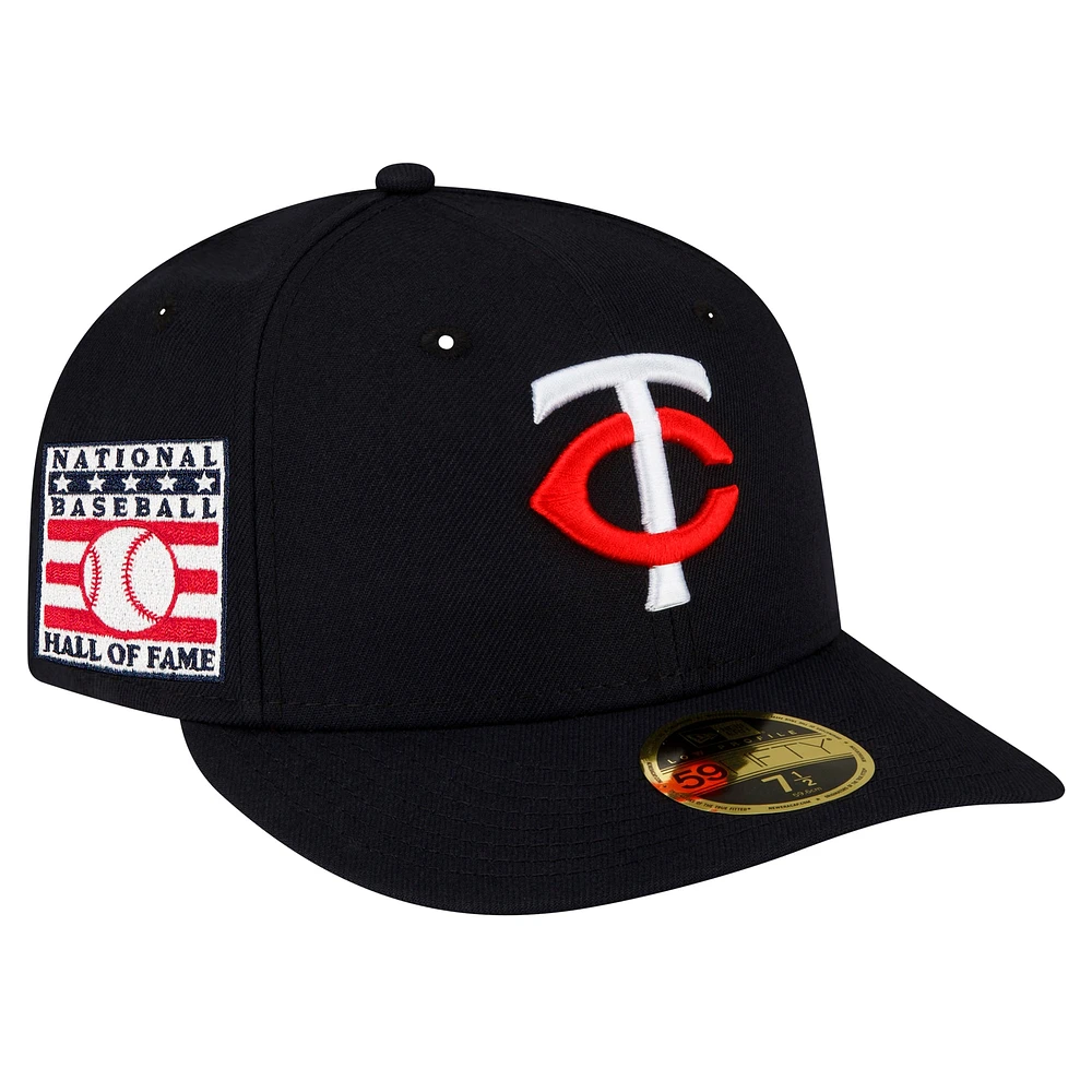 Men's New Era Navy Minnesota Twins National Baseball Hall of Fame Low Profile 59FIFTY Fitted Hat