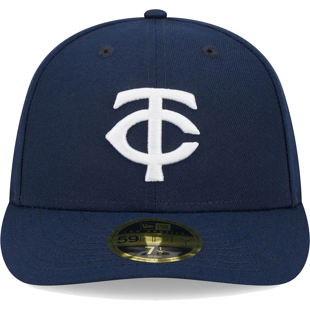 Men's New Era Navy Minnesota Twins Oceanside Low Profile 59FIFTY Fitted Hat