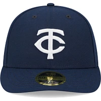 Men's New Era Navy Minnesota Twins Oceanside Low Profile 59FIFTY Fitted Hat