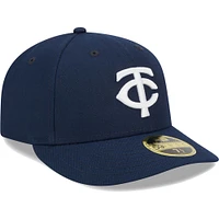Men's New Era Navy Minnesota Twins Oceanside Low Profile 59FIFTY Fitted Hat
