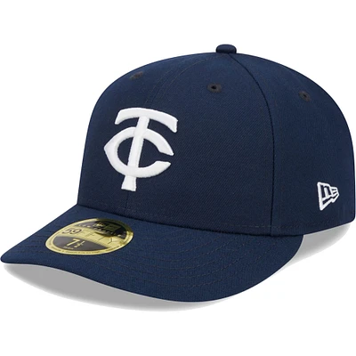Men's New Era Navy Minnesota Twins Oceanside Low Profile 59FIFTY Fitted Hat