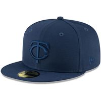 Men's New Era Navy Minnesota Twins Oceanside Tonal - 59FIFTY Fitted Hat