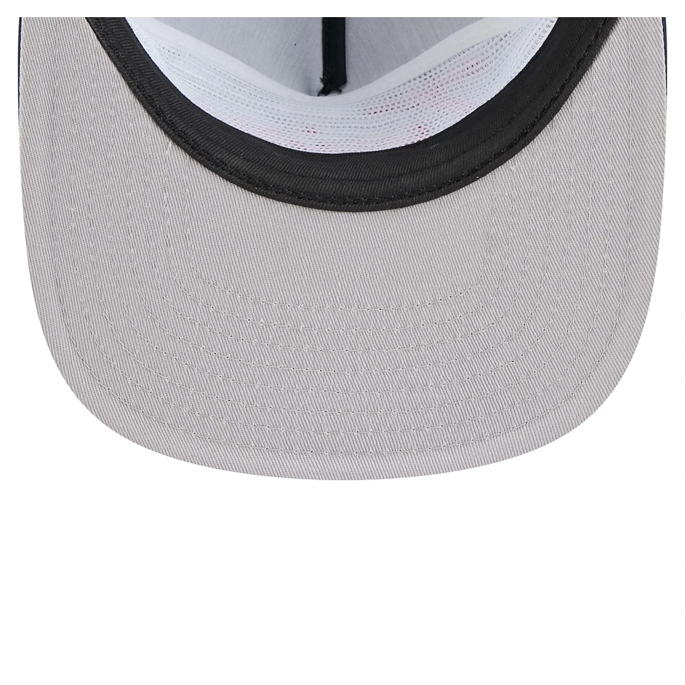 Casquette de golf ajustable rétro en satin bleu marine des Twins du Minnesota pour homme de New Era