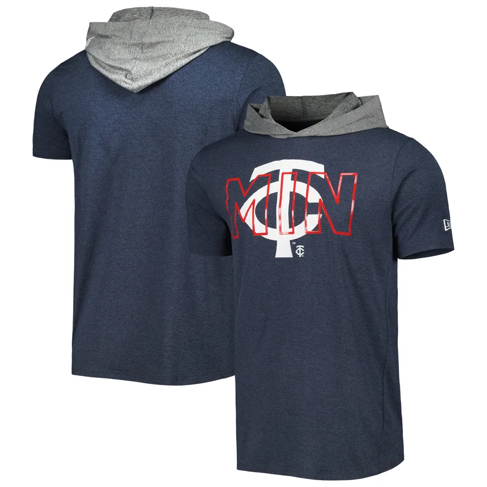 T-shirt à capuche pour homme New Era bleu marine Minnesota Twins Team