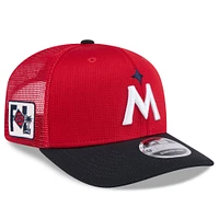 Men's New Era  Red/Navy Minnesota Twins 2025 Spring Training 9SEVENTY Stretch-Snap Trucker Hat