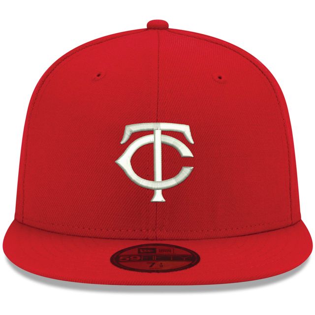 Casquette ajustée 59FIFTY blanche avec logo Minnesota Twins New Era pour homme