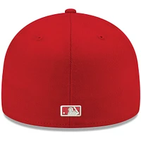 Men's New Era Red Minnesota Twins White Logo 59FIFTY Fitted Hat