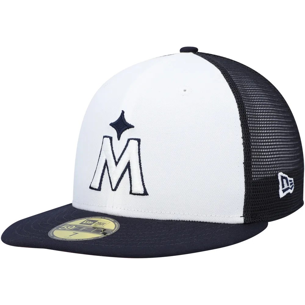 Officially Licensed MLB Men's New Era White Optic Fitted Hat