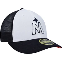 Men's New Era White/Navy Minnesota Twins 2023 On-Field Batting Practice Low Profile 59FIFTY Fitted Hat