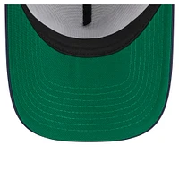 Men's New Era White/Navy Minnesota Twins Distressed 9FORTY A-Frame Adjustable Trucker Hat
