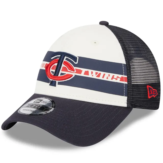 Men's Minnesota Twins New Era Navy/White Base Trucker 9FIFTY Snapback Hat