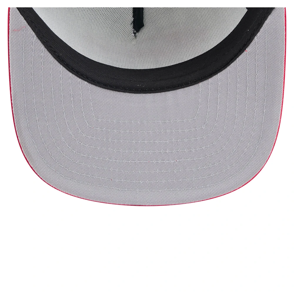 Men's New Era White/Red Minnesota Twins Retro Script Trucker 9FIFTY Snapback Hat