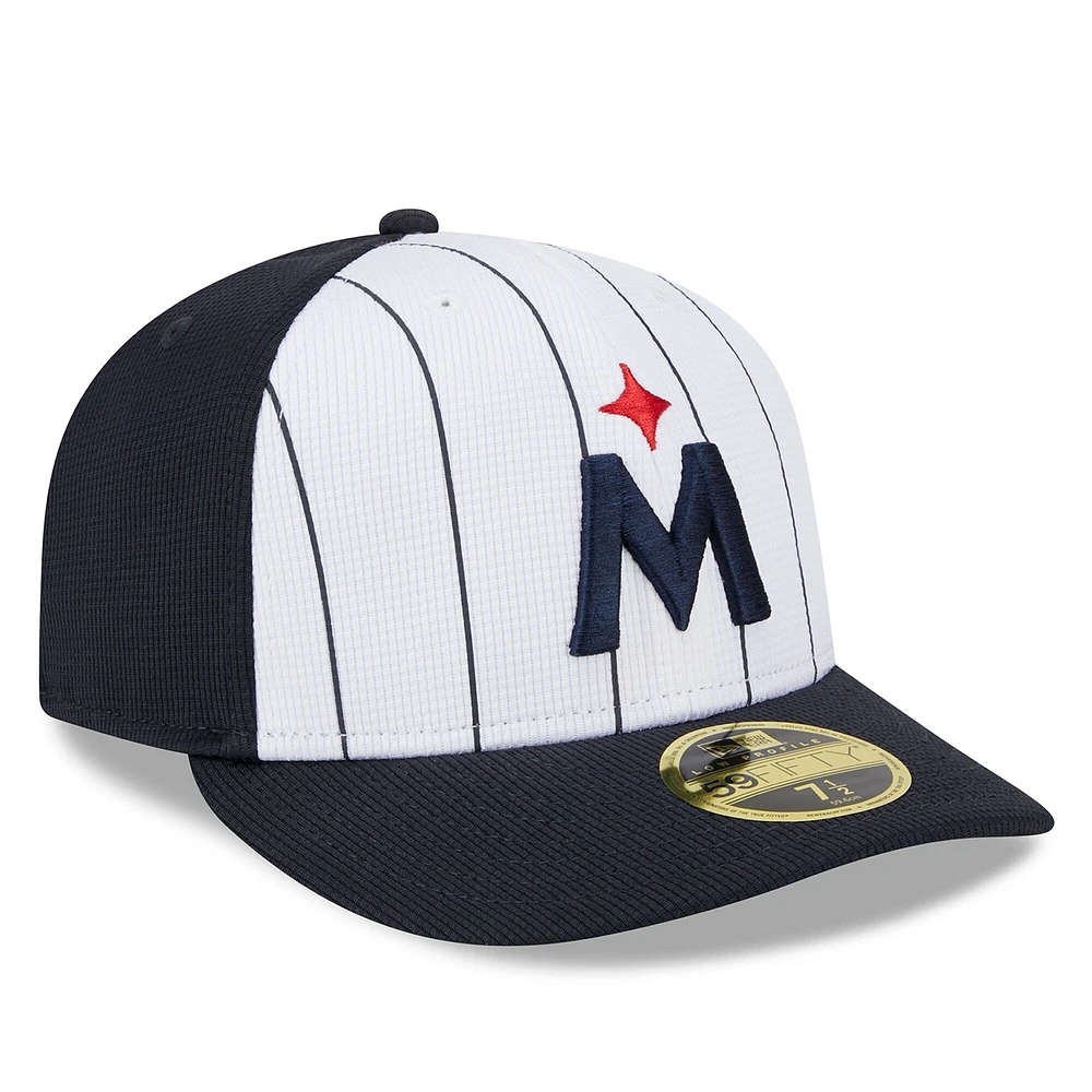 Casquette ajustée 59FIFTY à profil bas pour hommes des Minnesota Twins 2024 New Era, blanche