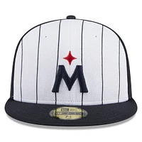 Men's New Era  White Minnesota Twins 2025 Batting Practice 59FIFTY Fitted Hat