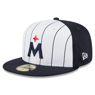 Men's New Era  White Minnesota Twins 2025 Batting Practice 59FIFTY Fitted Hat