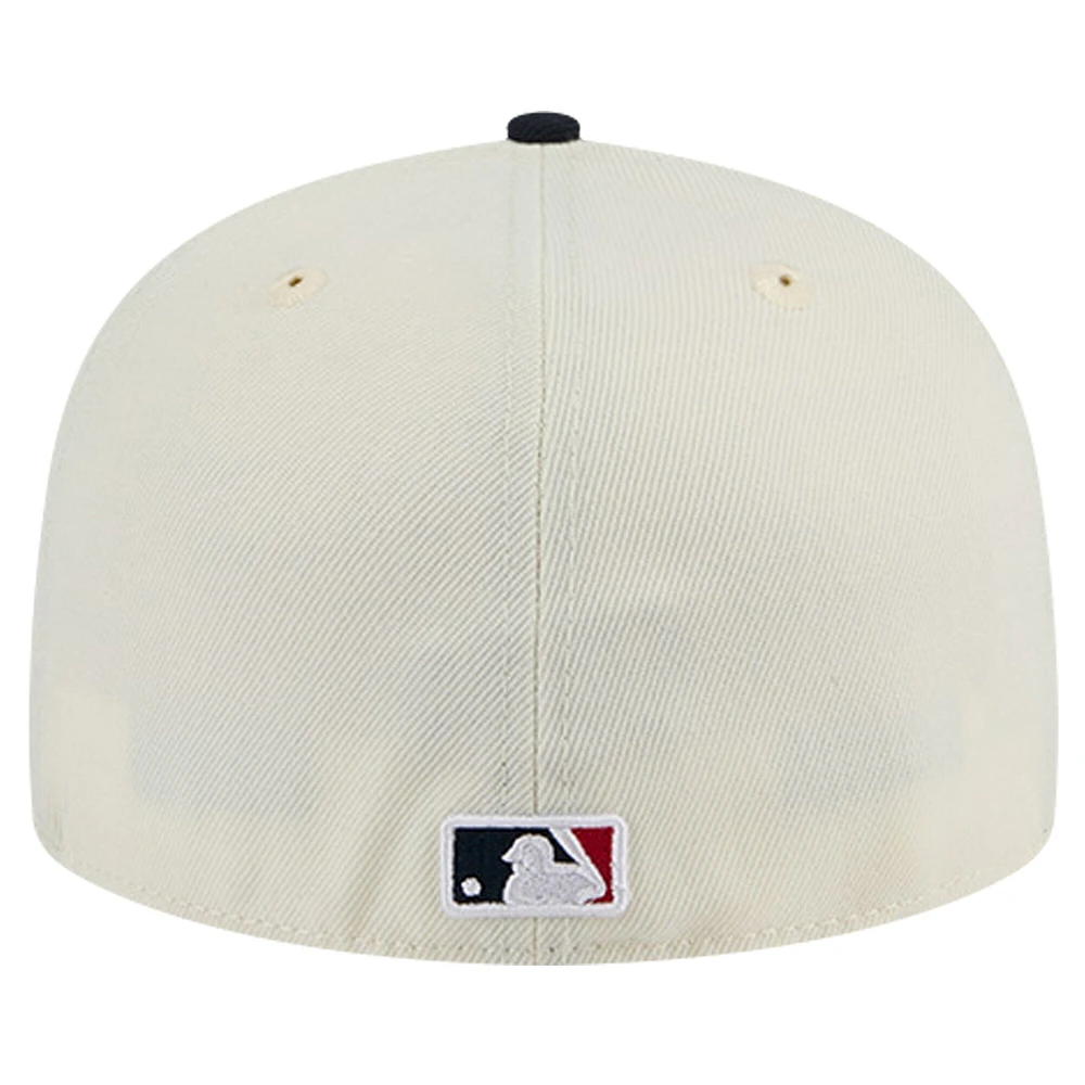 Men's New Era White Minnesota Twins Chrome 59FIFTY Fitted Hat