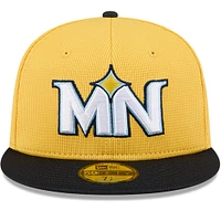 Casquette ajustée 59FIFTY City Connect des Twins du Minnesota pour homme, jaune/noir, New Era