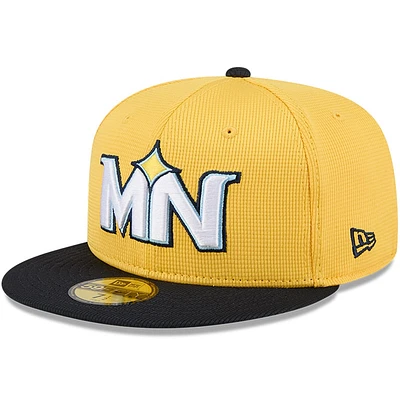 Casquette ajustée 59FIFTY City Connect des Twins du Minnesota pour homme, jaune/noir, New Era