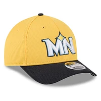 Men's New Era Yellow/Black Minnesota Twins City Connect Batting Practice 9FORTY M-Crown Adjustable Hat