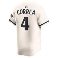 Men's Nike Carlos Correa Cream Minnesota Twins Alternate Limited Player Jersey