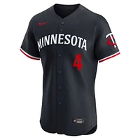 Maillot de joueur d'élite alternatif des Minnesota Twins Nike Carlos Correa pour hommes, bleu marine