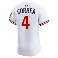 Men's Nike Carlos Correa White Minnesota Twins Home Elite Player Jersey