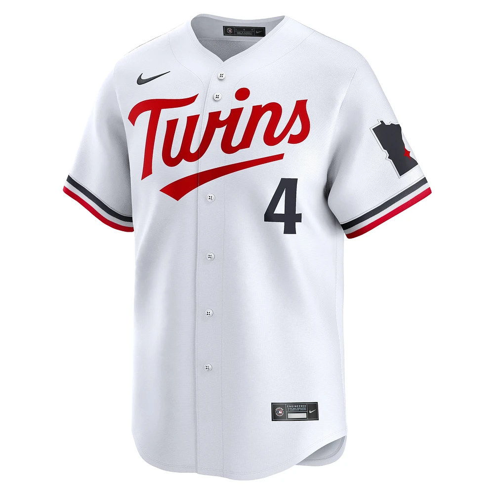 Maillot de joueur Nike Carlos Correa pour hommes, blanc, Minnesota Twins, Home Limited Player