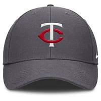 Men's Nike  Gray Minnesota Twins Club Performance Adjustable Hat