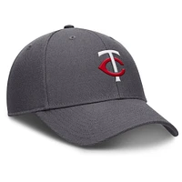 Casquette ajustable Nike Minnesota Twins Club Performance pour homme, grise