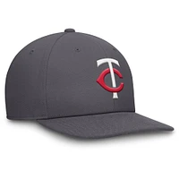 Men's Nike Gray Minnesota Twins Pro Performance Snapback Hat