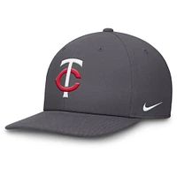 Men's Nike Gray Minnesota Twins Pro Performance Snapback Hat