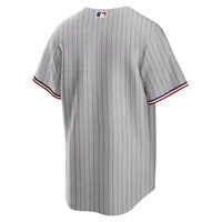 Maillot d'équipe Nike Minnesota Twins Road Replica gris pour homme